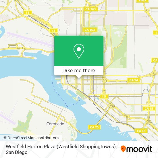 Mapa de Westfield Horton Plaza (Westfield Shoppingtowns)