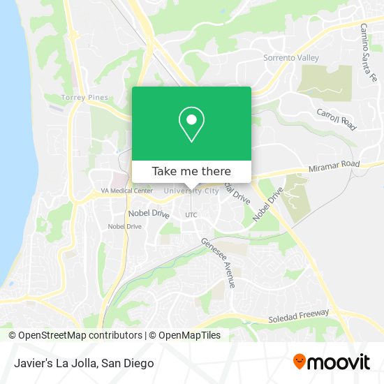 Javier's La Jolla map