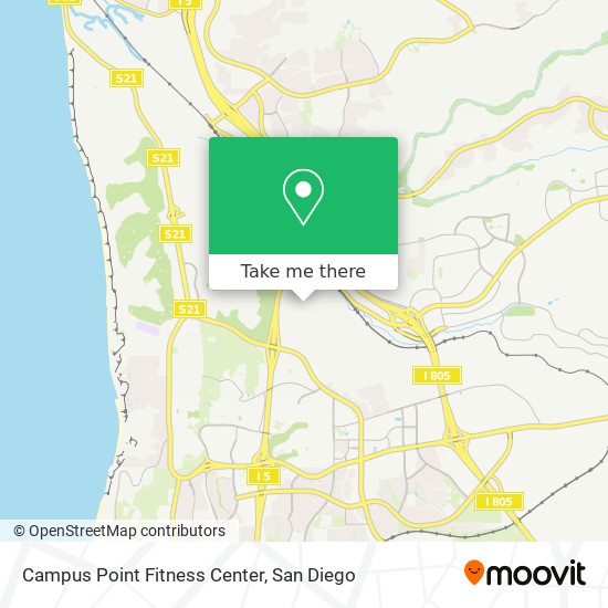 Mapa de Campus Point Fitness Center