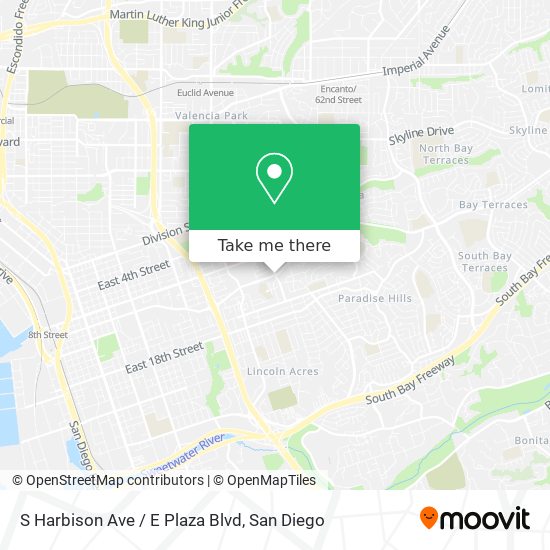 Mapa de S Harbison Ave / E Plaza Blvd