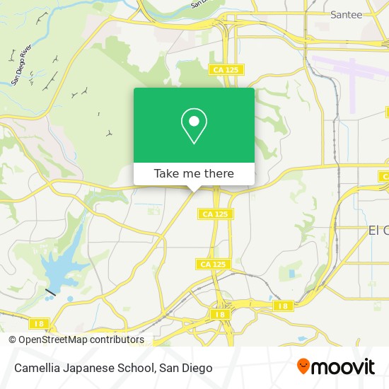 Mapa de Camellia Japanese School
