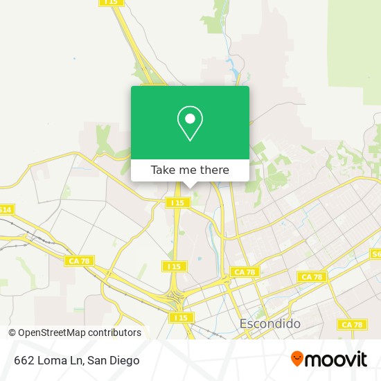 Mapa de 662 Loma Ln