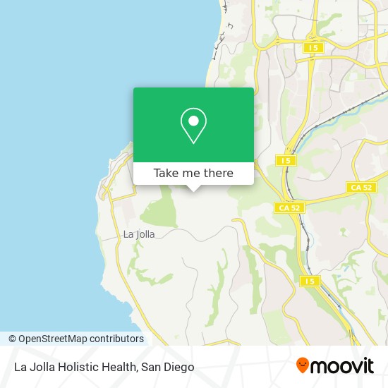 La Jolla Holistic Health map