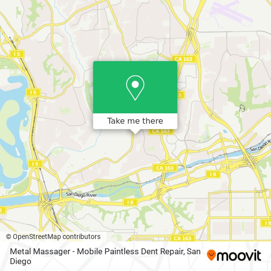 Mapa de Metal Massager - Mobile Paintless Dent Repair