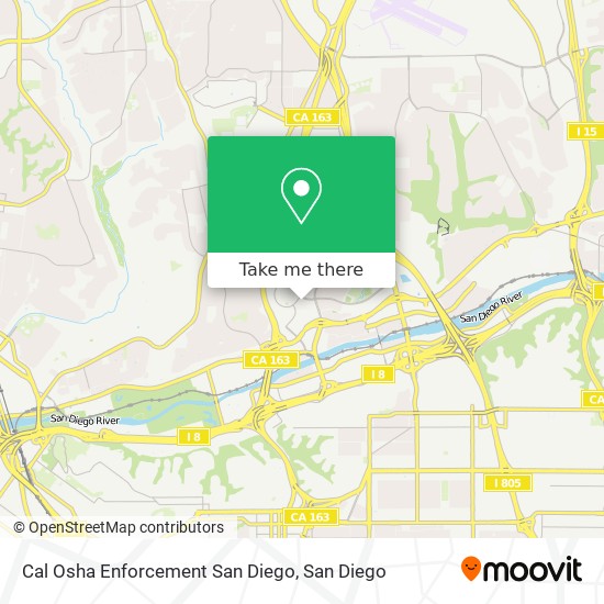 Mapa de Cal Osha Enforcement San Diego