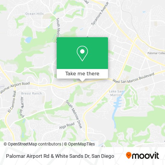Palomar Airport Rd & White Sands Dr map
