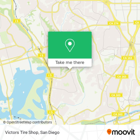 Mapa de Victors Tire Shop