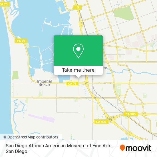 San Diego African American Museum of Fine Arts map