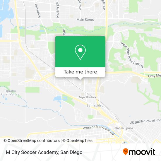 M City Soccer Academy map