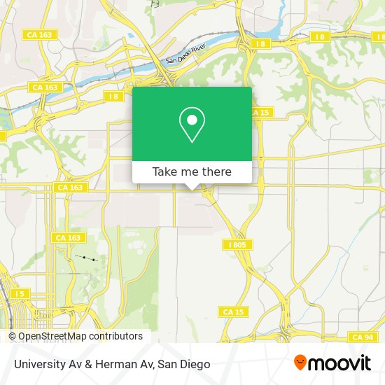University Av & Herman Av map