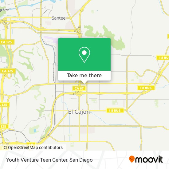 Youth Venture Teen Center map