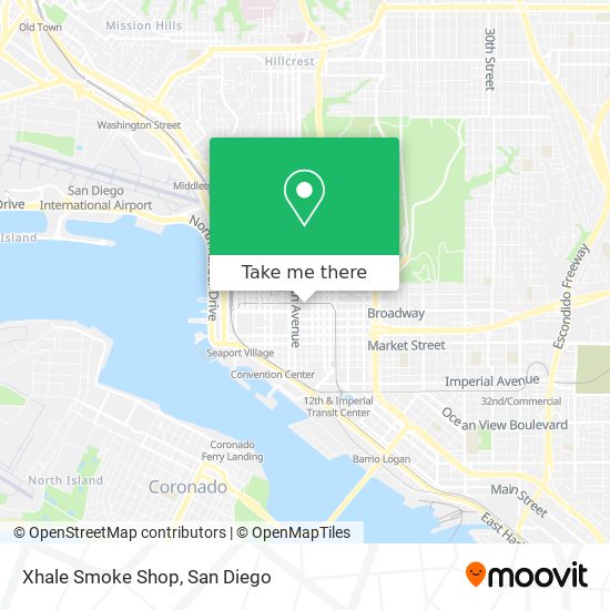 Xhale Smoke Shop map