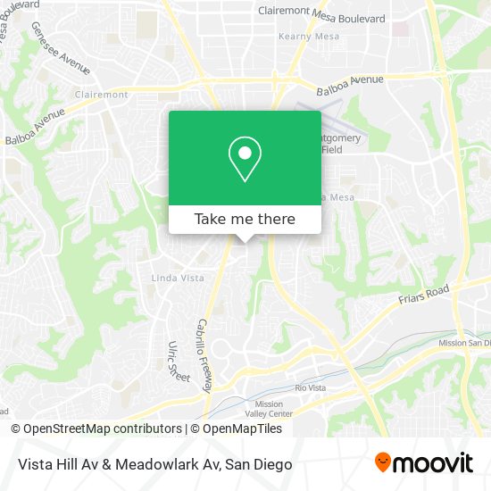 Mapa de Vista Hill Av & Meadowlark Av