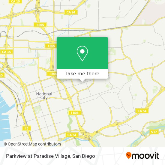 Mapa de Parkview at Paradise Village