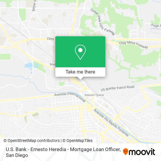 Mapa de U.S. Bank - Ernesto Heredia - Mortgage Loan Officer