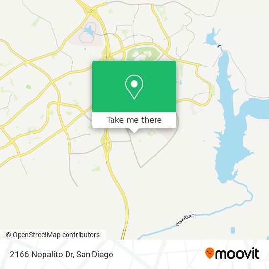 2166 Nopalito Dr map