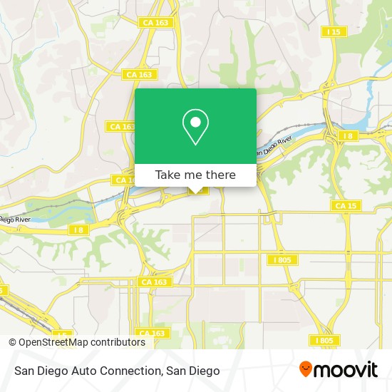 Mapa de San Diego Auto Connection