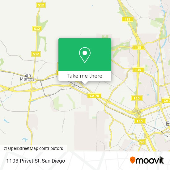 Mapa de 1103 Privet St