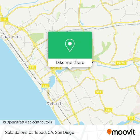 Sola Salons Carlsbad, CA map