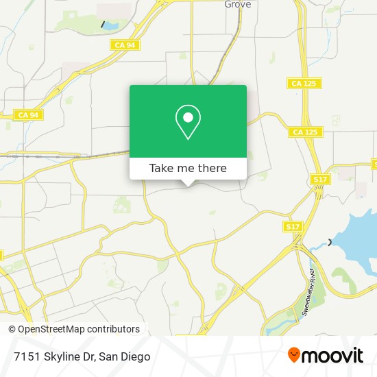 Mapa de 7151 Skyline Dr