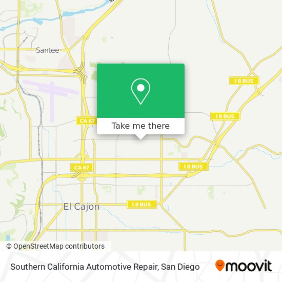 Mapa de Southern California Automotive Repair