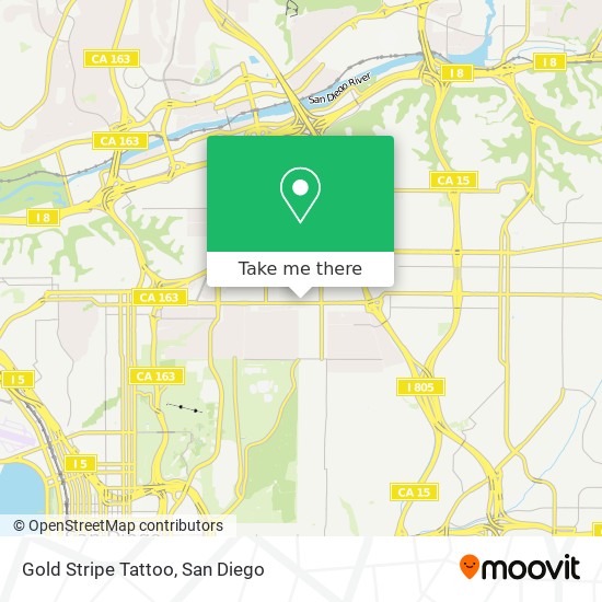 Gold Stripe Tattoo map