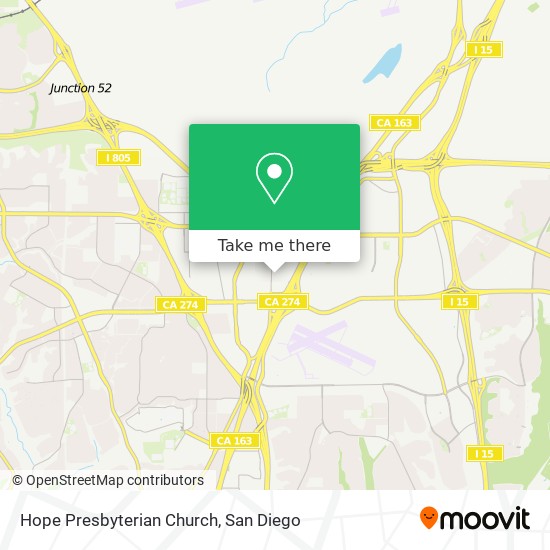 Mapa de Hope Presbyterian Church