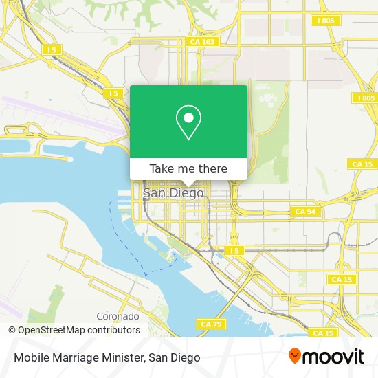 Mobile Marriage Minister map