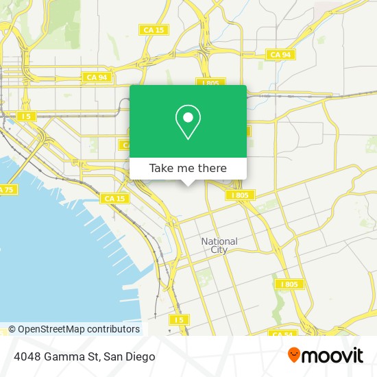 Mapa de 4048 Gamma St
