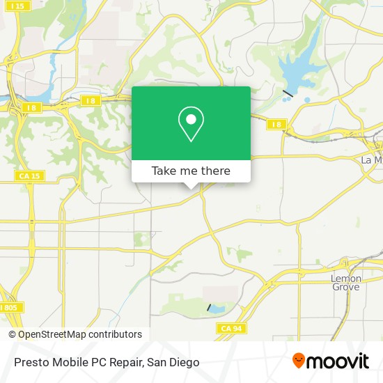 Presto Mobile PC Repair map