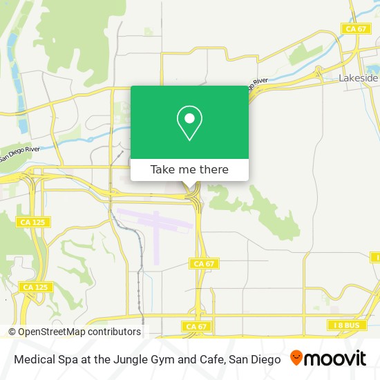 Mapa de Medical Spa at the Jungle Gym and Cafe