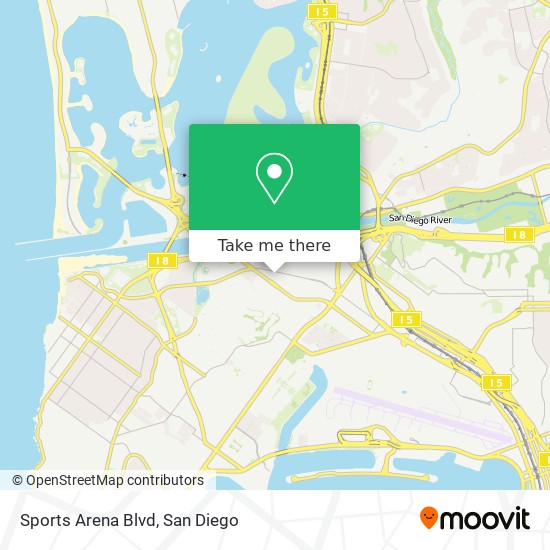 Sports Arena Blvd map