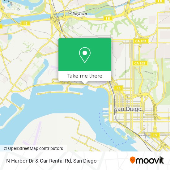 N Harbor Dr & Car Rental Rd map