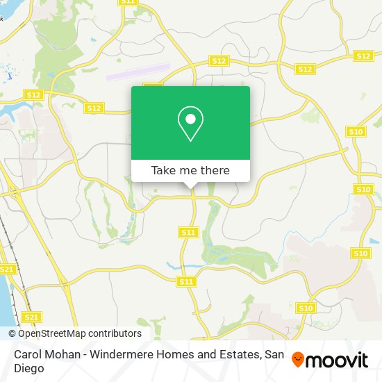 Mapa de Carol Mohan - Windermere Homes and Estates