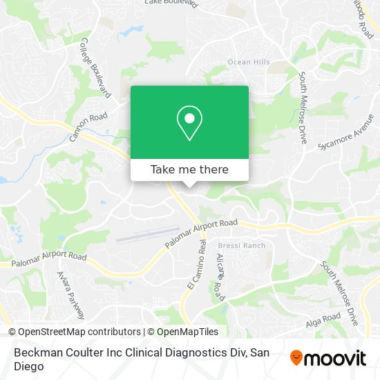 Mapa de Beckman Coulter Inc Clinical Diagnostics Div