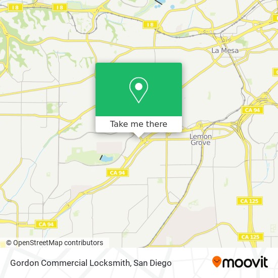 Mapa de Gordon Commercial Locksmith