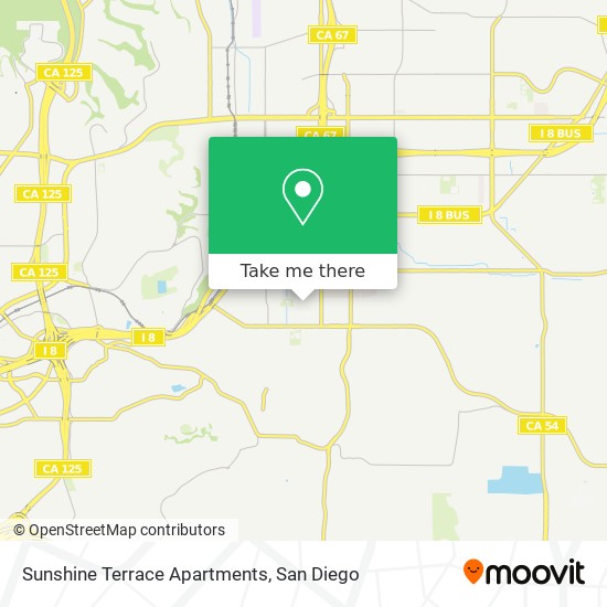 Mapa de Sunshine Terrace Apartments