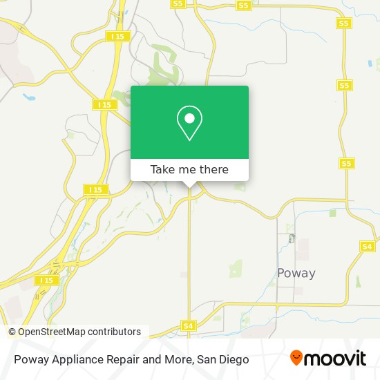 Poway Appliance Repair and More map