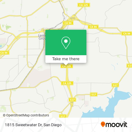 Mapa de 1815 Sweetwater Dr