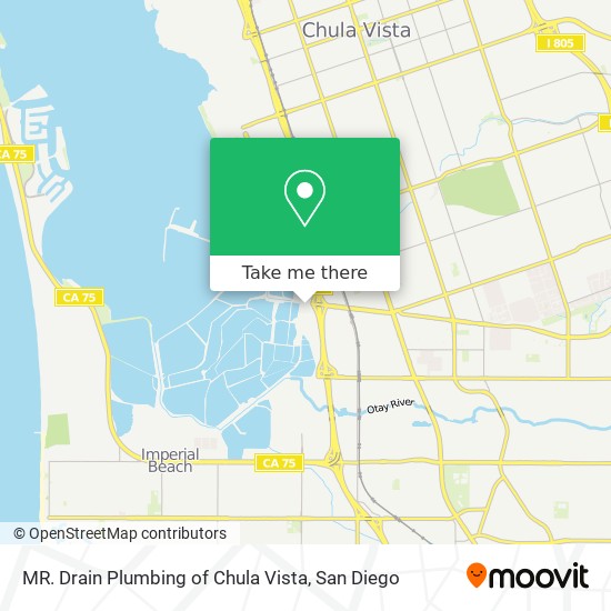 MR. Drain Plumbing of Chula Vista map