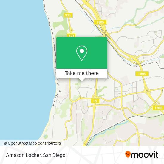 Mapa de Amazon Locker