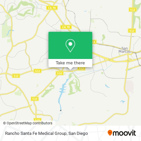 Mapa de Rancho Santa Fe Medical Group