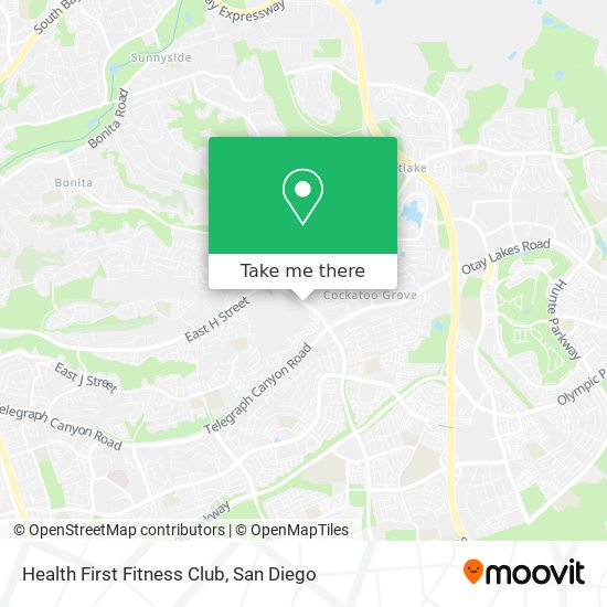 Mapa de Health First Fitness Club