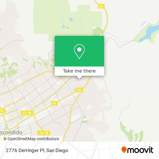 Mapa de 2776 Derringer Pl