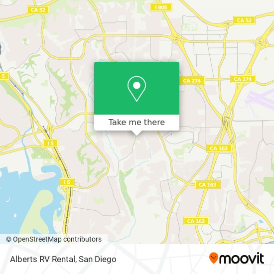 Alberts RV Rental map