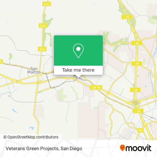 Veterans Green Projects map