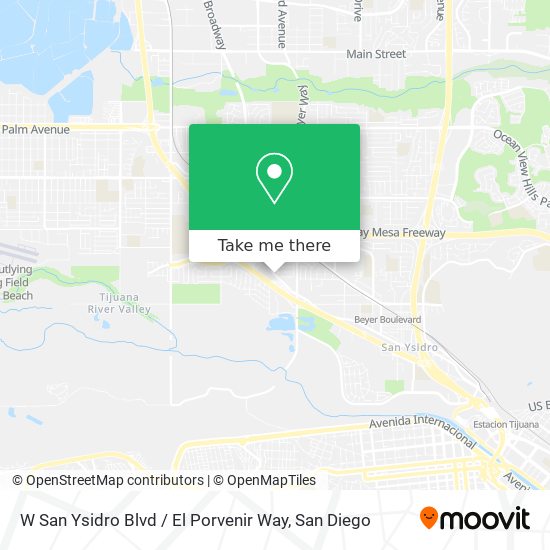 W San Ysidro Blvd / El Porvenir Way map