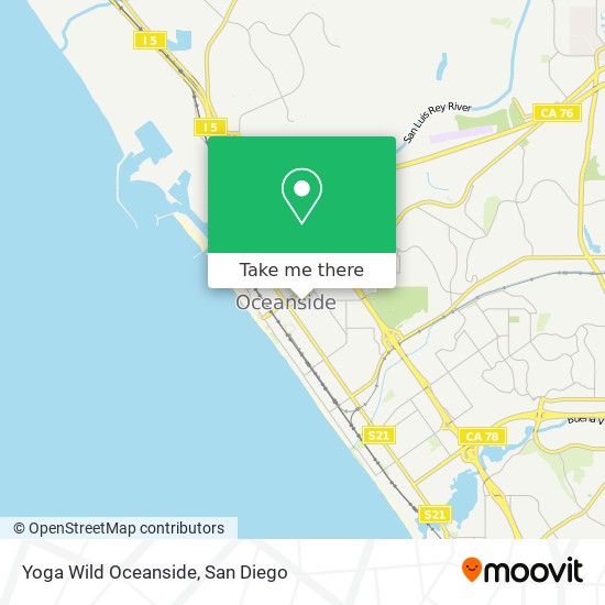 Mapa de Yoga Wild Oceanside