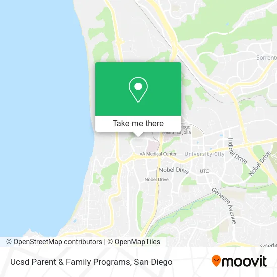 Mapa de Ucsd Parent & Family Programs