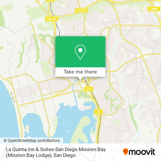 Mapa de La Quinta Inn & Suites-San Diego Mission Bay (Mission Bay Lodge)